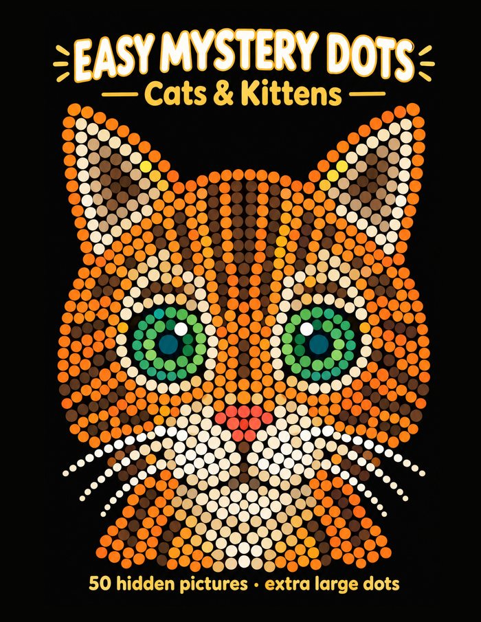 Cover of Easy Mystery Dots: Cats & Kittens
