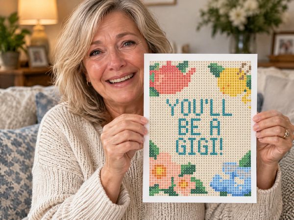 Gigi Pregnancy Reveal Coloring Page – You'll Be A Gigi