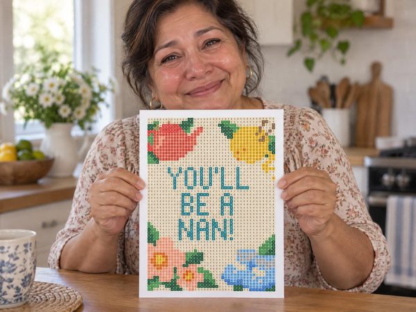 Nan Pregnancy Reveal Coloring Page – You'll Be A Nan