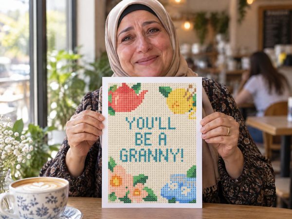 Granny Pregnancy Reveal Coloring Page – You'll Be A Granny