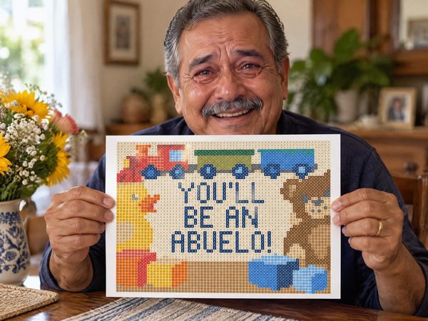 Abuelo Pregnancy Reveal Coloring Page – You'll Be An Abuelo