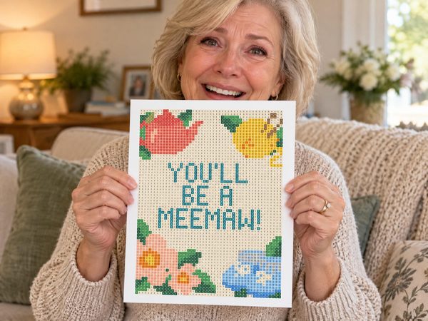 Meemaw Pregnancy Reveal Coloring Page – You'll Be A Meemaw