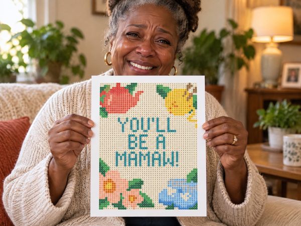 Mamaw Pregnancy Reveal Coloring Page – You'll Be A Mamaw