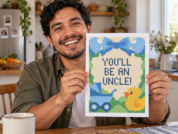 Uncle Pregnancy Reveal Coloring Page – You'll Be An Uncle