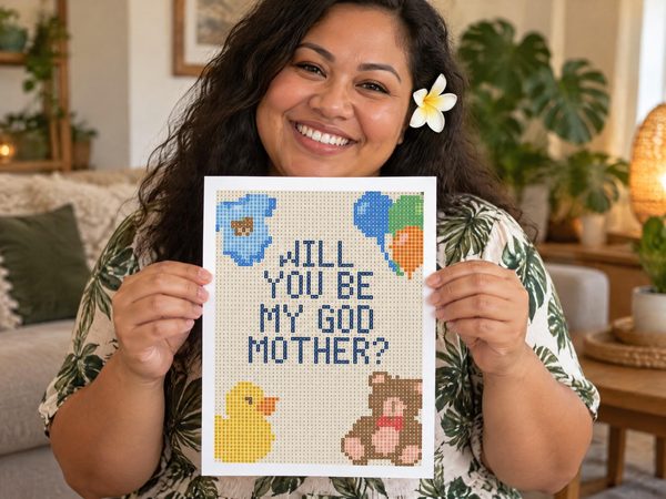 Godmother Proposal Coloring Page – Will You Be My Godmother