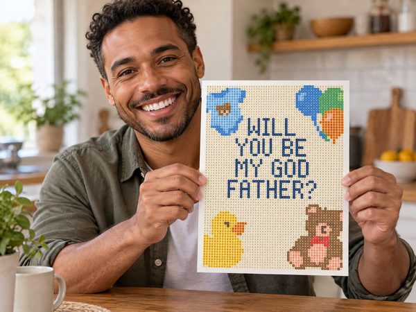 Godfather Proposal Coloring Page – Will You Be My Godfather