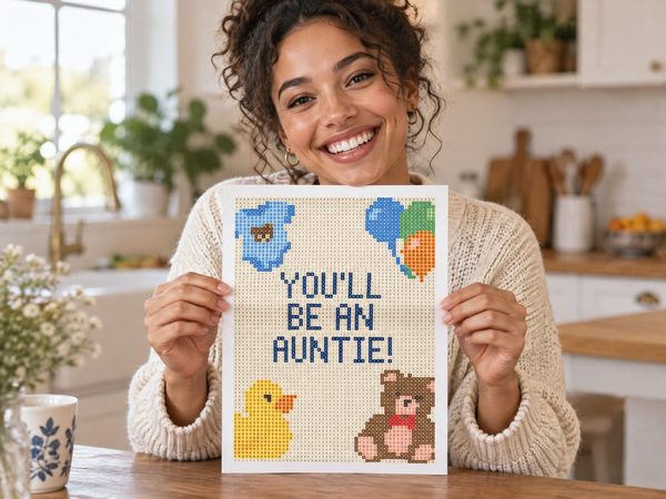 Auntie Pregnancy Reveal Coloring Page – You'll Be An Auntie
