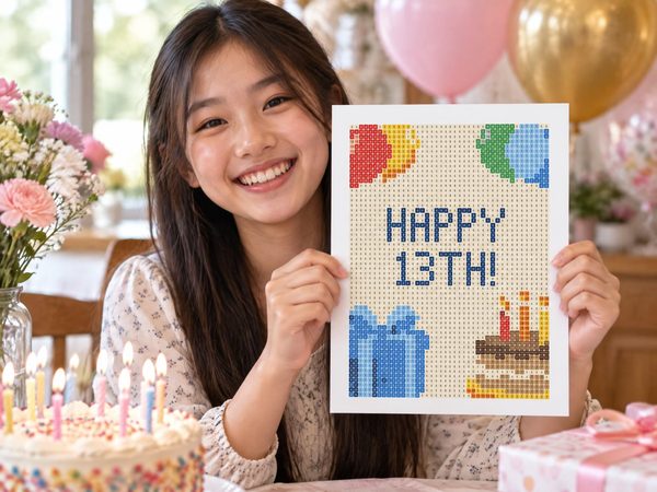 13th Birthday Coloring Page – Happy 13th Birthday Hidden Message