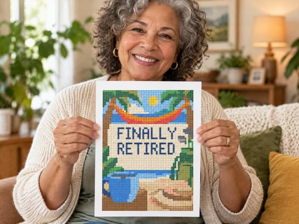 Finally Retired Coloring Page – Funny Retirement Gift