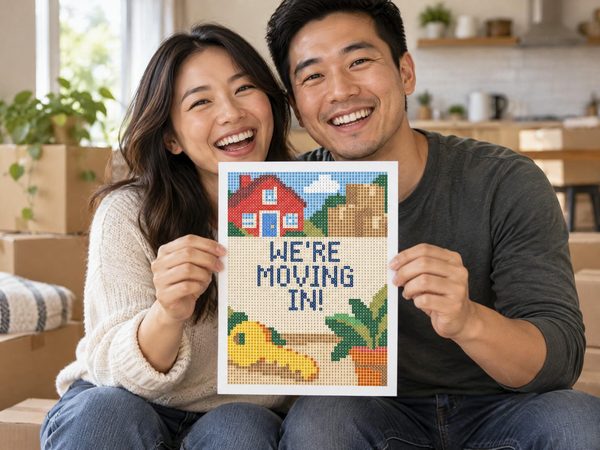 Moving In Together Coloring Page – We're Moving In Reveal