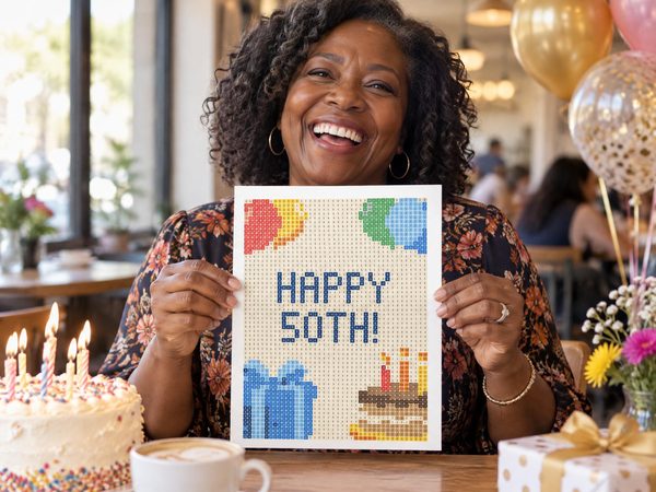 50th Birthday Coloring Page – Happy 50th Birthday Hidden Message