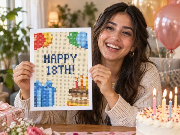 18th Birthday Coloring Page – Happy 18th Birthday Hidden Message