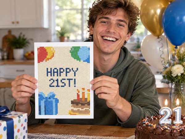 21st Birthday Coloring Page – Happy 21st Birthday Hidden Message