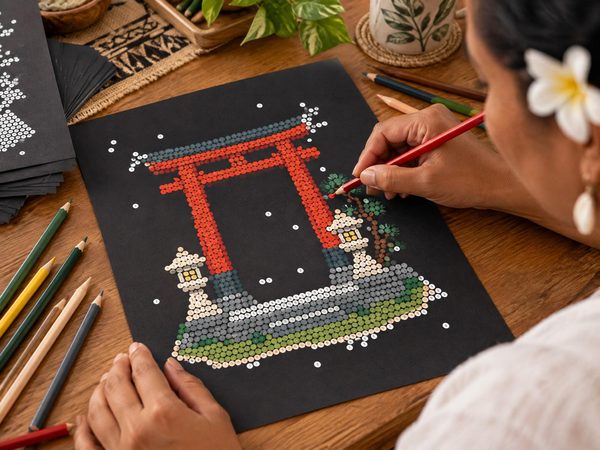 Japan & Zen Mystery Color by Number – 20 Printable Pages