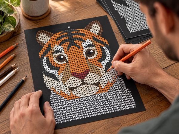 Wild Animals Mystery Color by Number – 5 Printable Pages