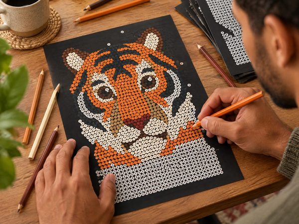 Wild Animals Mystery Color by Number – 20 Printable Pages