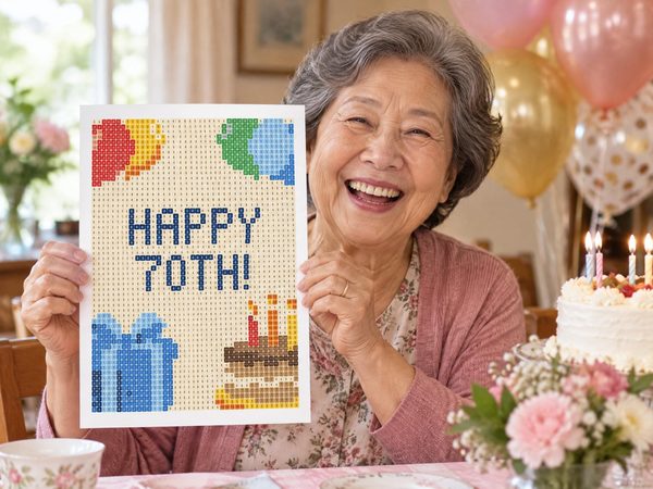 70th Birthday Coloring Page – Happy 70th Birthday Hidden Message