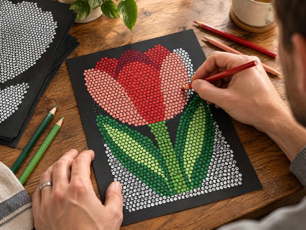 Flowers & Gardens Mystery Color by Number – 20 Printable Pages