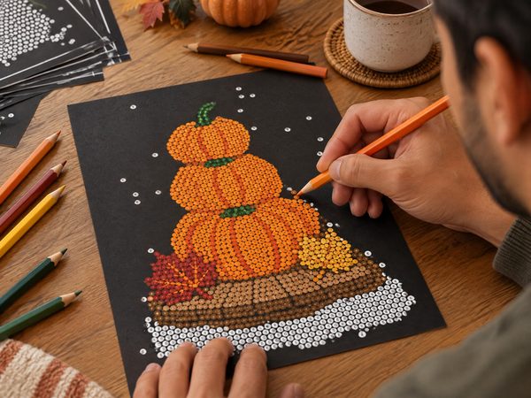 Autumn & Harvest Mystery Color by Number – 5 Printable Pages