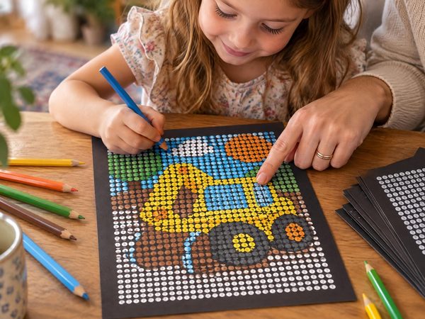 Vehicles & Transport Mystery Color by Number – 5 Printable Pages