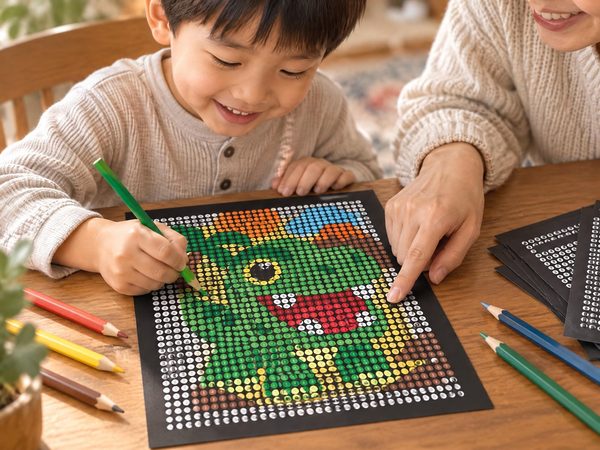 Dinosaurs Mystery Color by Number – 5 Printable Pages
