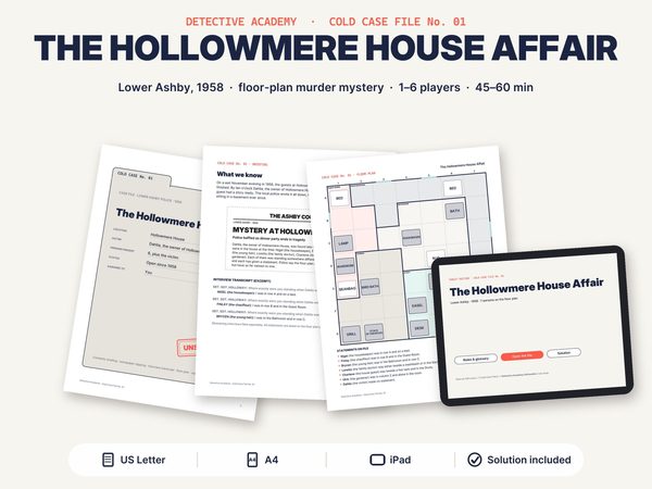 The Hollowmere House Affair 1958