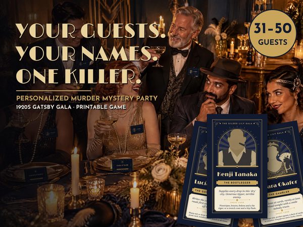 Murder Mystery Party Game Kit – 1920s Gatsby Theme