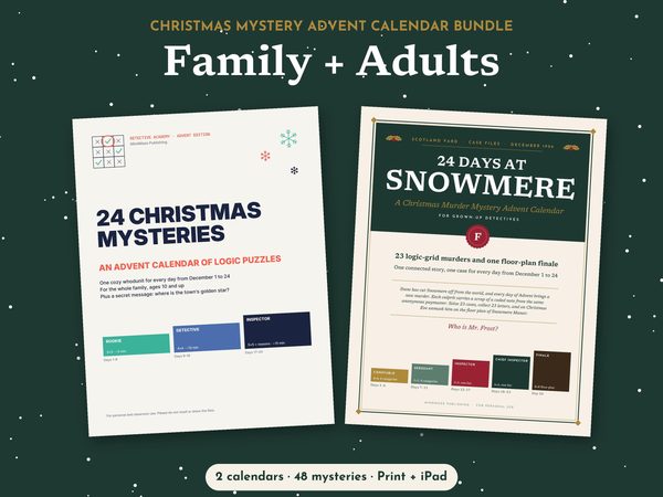 Mystery Advent Calendar Bundle – Christmas for Family and Adults