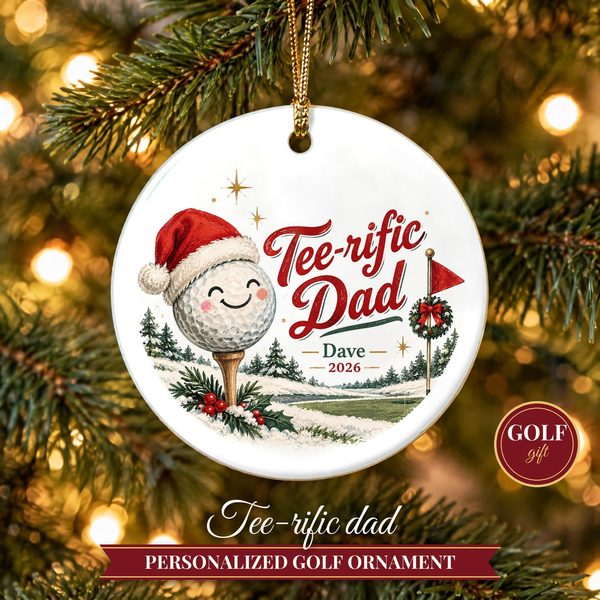 Golf Ornament Christmas 2026 – Golf Lover Gift for Dad
