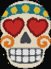 Heart-Eyed Calavera