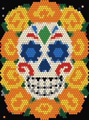 Sugar Skull with Marigold Halo