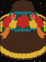 Charro Hat with Roses