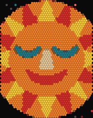 Clay Sun Face