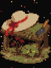 Straw Hat and Gloves