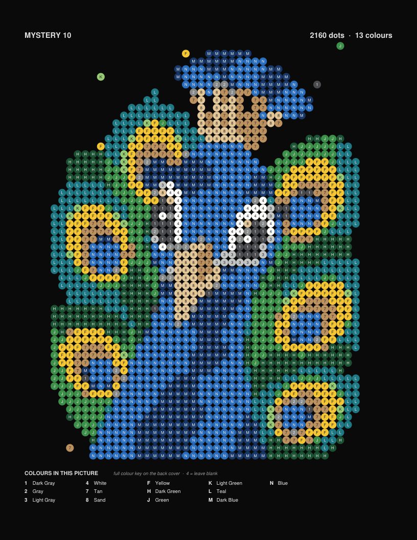 The finished picture: Peacock