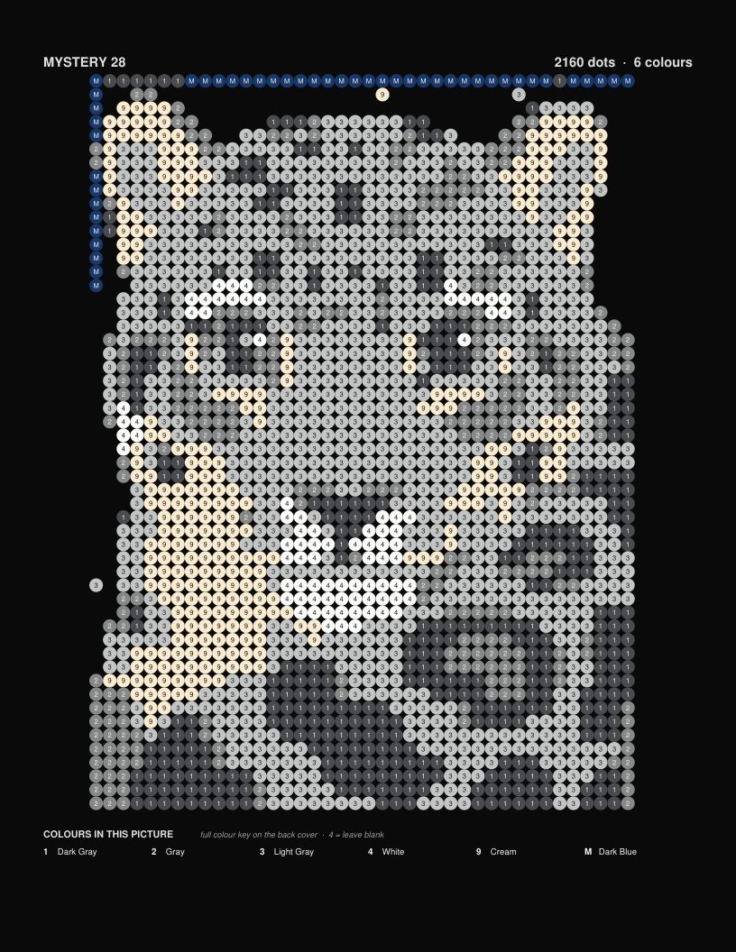 The finished picture: Snow Leopard