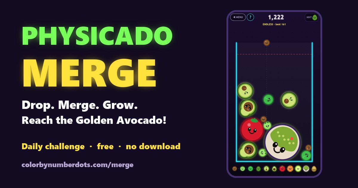Physicado Merge: a jar full of merging avocados, chilis, tomatoes and a guacamole bowl